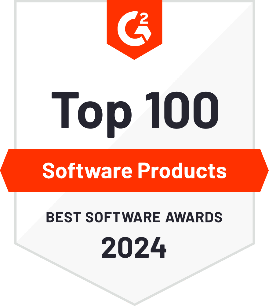 G2 Top 100 Software Products - Best Software Awards 2024